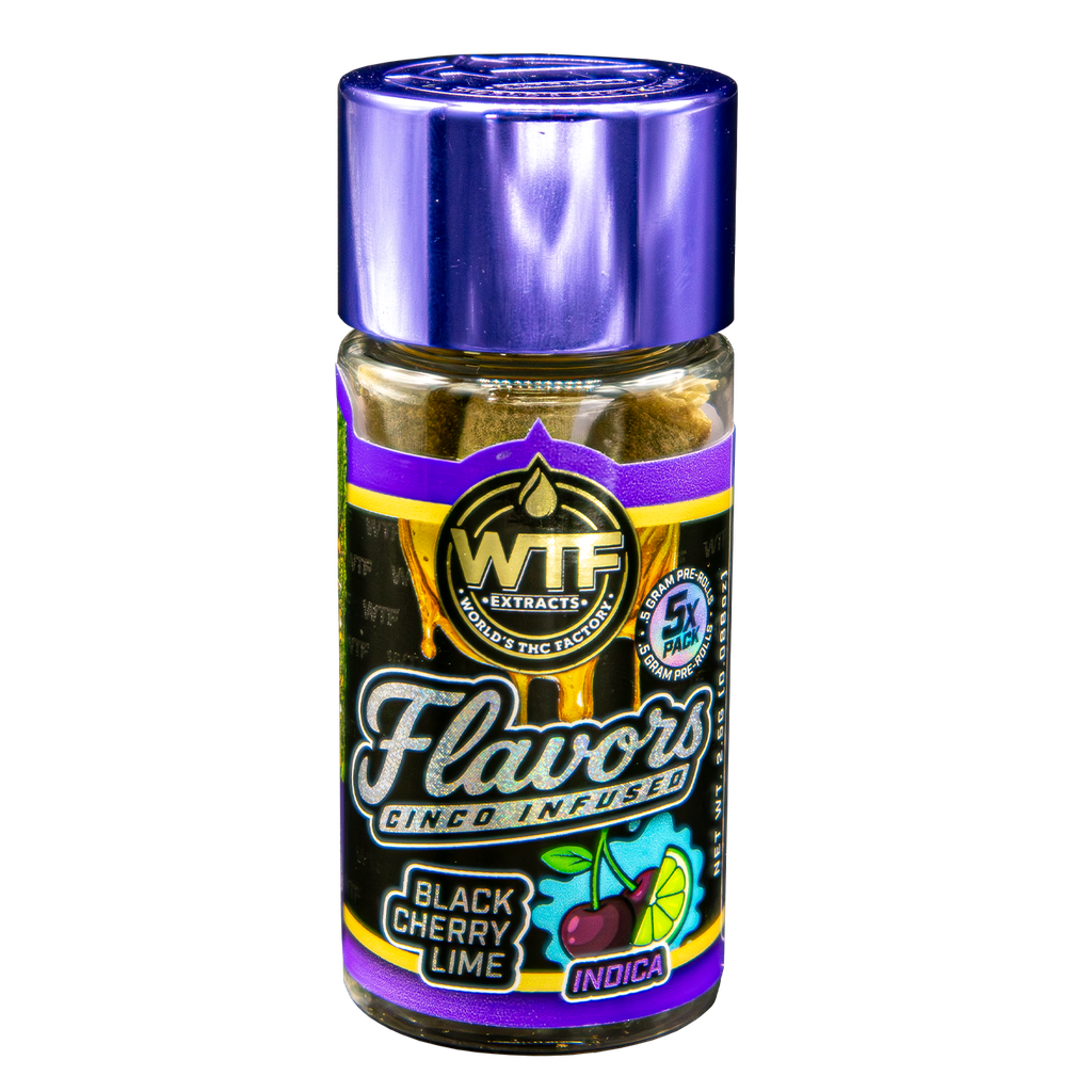 WTF - Cinco Infused Preroll 5pk - Black Cherry Lime (I) (2.5g)