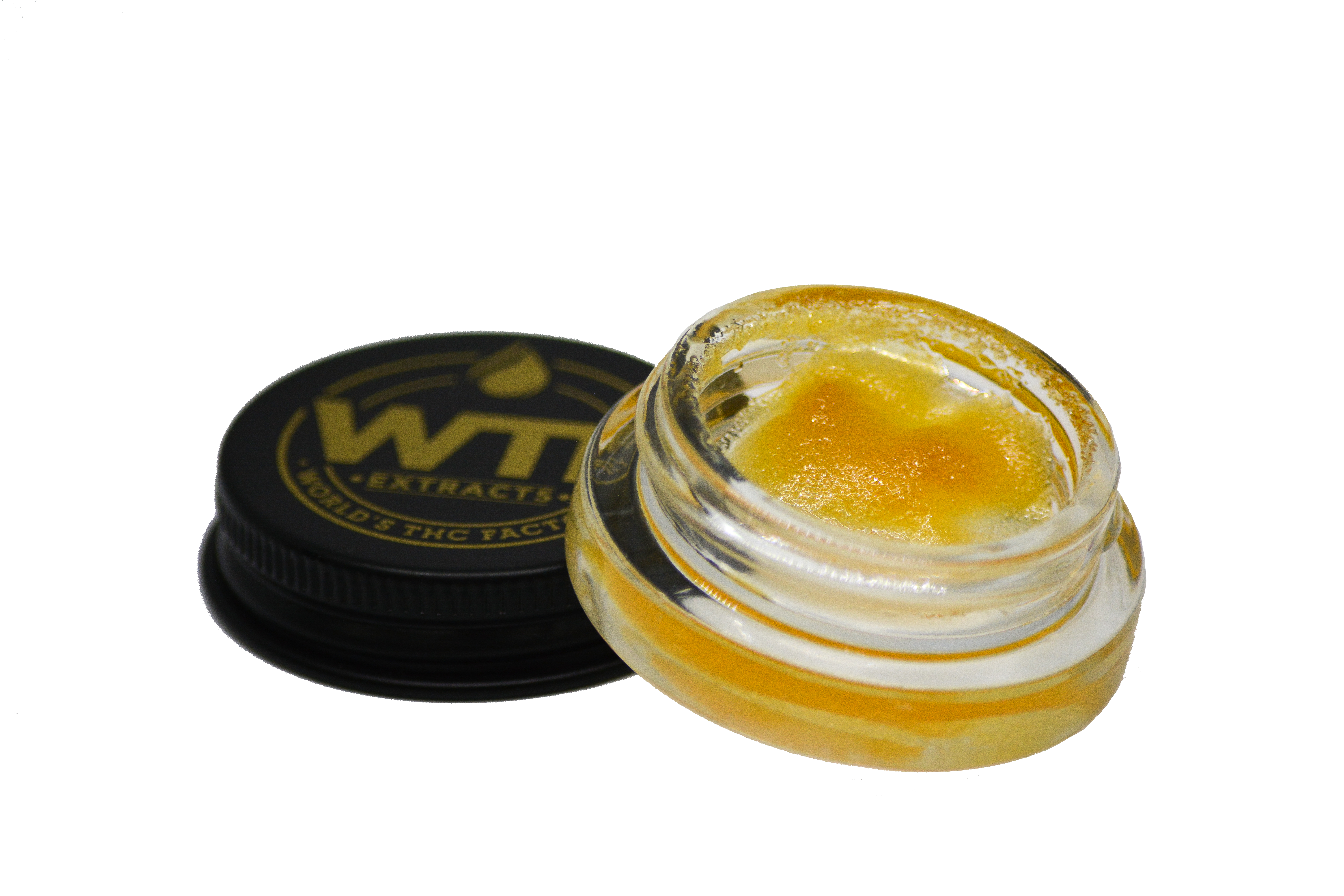 Exquisite WTF Apple Sauce cannabis resin in a premium glass jar